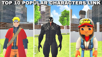 Top 10 Popular Characters Add ITA Menu Indian Theft Auto Simulator New Update 🤯 | Secret ITA Future