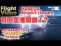 【羽田空港へ着陸できず！】　女満別空港から羽田空港→荒天の中→仙台空港へ　NH4778 #flightvideo