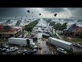 Chaos in Texas Iowa Minnesota! Brutal Giant Hail Storm Destroy Homes in Oklahoma