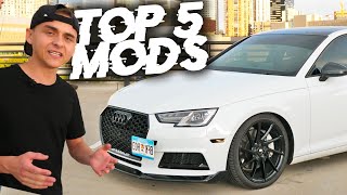TOP 5 MODS WE'VE DONE ON THE 2017 Audi A4 B9