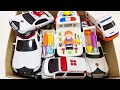 パトカー&救急車のおもちゃに新しい電池を入れて走行テスト！