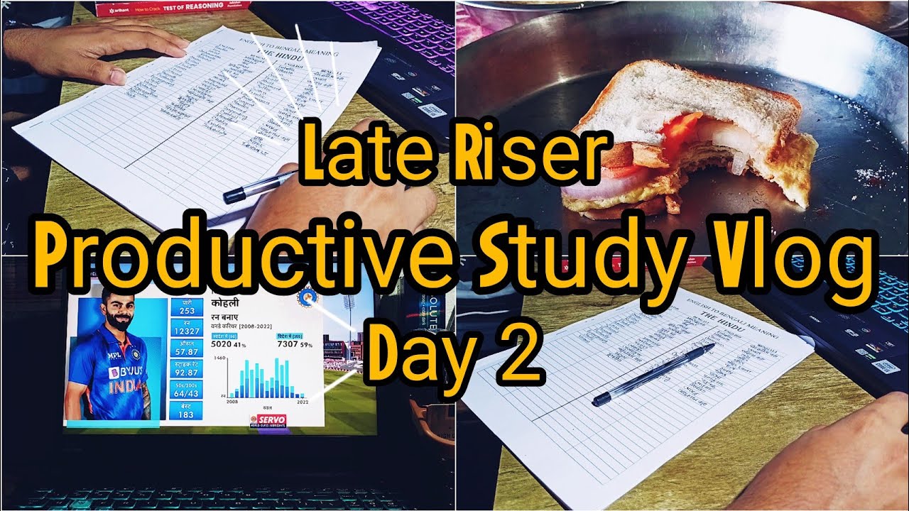 Late Riser Productive Study Routine | Day 2 | A Banking Aspirant ...