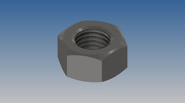 Autodesk Inventor 2019 exercise model-Cast Valve Hex Nut M16