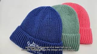 Free Style Pattern Beanie China factory, Adult Ribbed Knit Hat, Knitting Hat For Baby