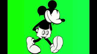 Suicide Mickey Mouse Ph3 Walking Green Screen