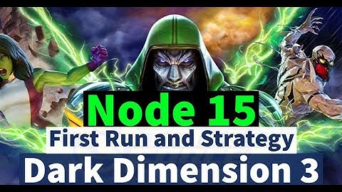 Dark Dimension 3: Node 15 - First Run Attempt | DD3 Playthrough | Marvel Strike Force - Free to Play
