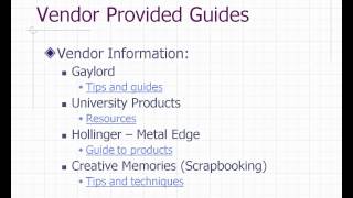 Archival 101: Dealing with Suppliers of Archival Products