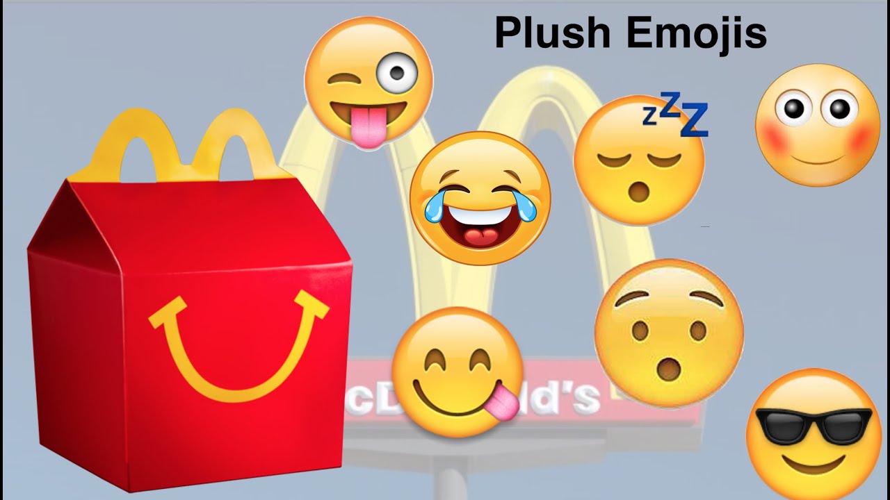 McDonalds Happy Meal Plush Emojis (Set Completion)  :)