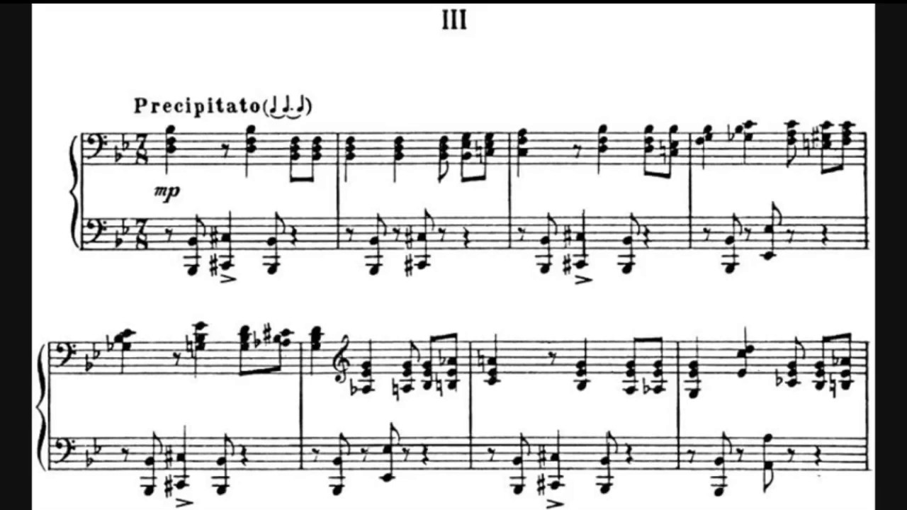 Glenn Gould - Prokofiev Piano Sonata No. 7 Opus 83 - III. Precipitato