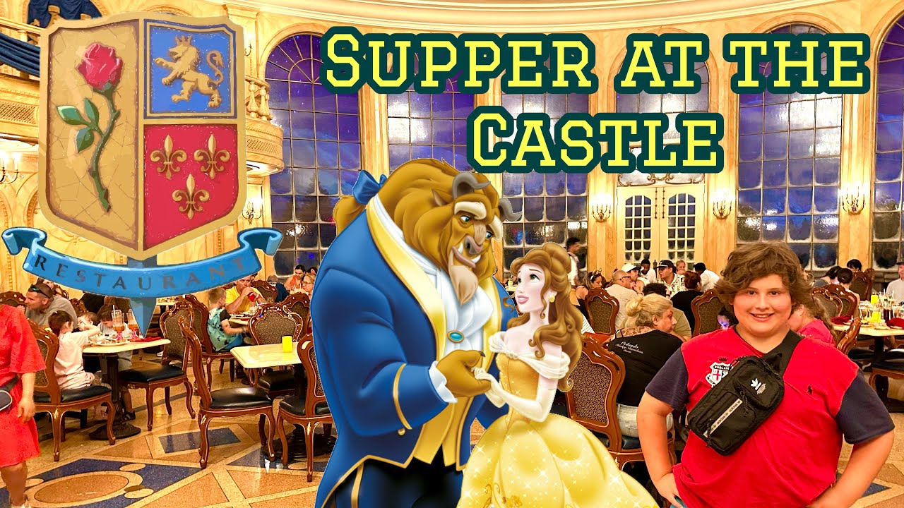 We Dine at Be our Guest Beauty and the Beast Castle Disney World