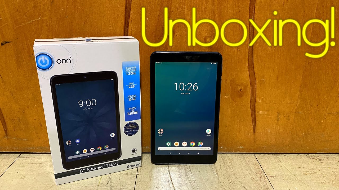 Walmart Onn 8 Android Tablet Unboxing And First Impressions Youtube