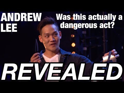 REVEALED - Andrew Lee's Knife Throwing Magic Trick on BGT!