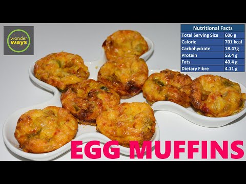 EGG MUFFINS breakfast recipe |Easy Egg Muffin Recipe - Nutritive Facts| wonderways(2019 Trending)