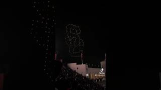 USC tuition looks amazing in the sky 🥲 #usc #uscfootball #football  #droneshow #fireworks #college