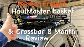 Harbor Freight long term review of Haul Master Cargo Basket and Universal Crossbars!