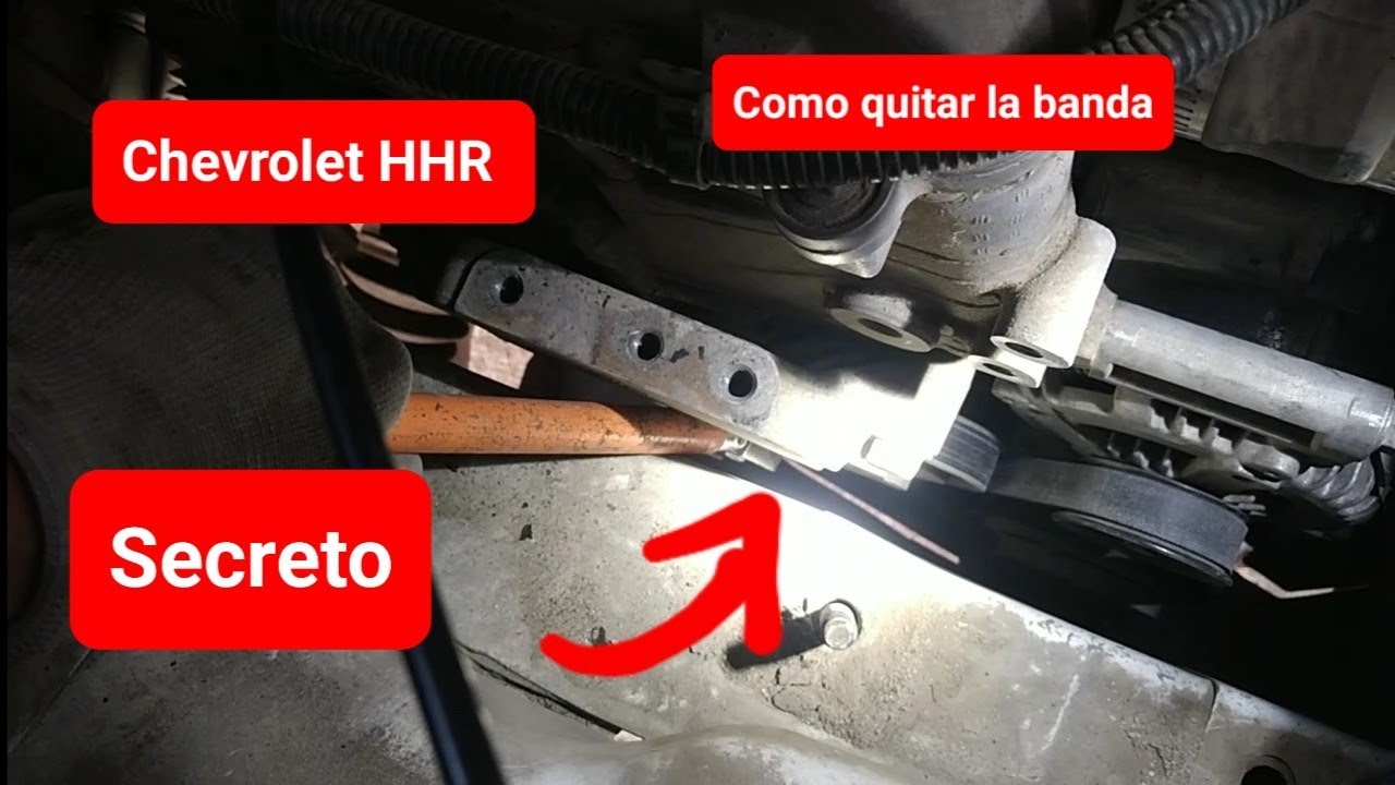 Como cambiar alternador hhr chevy Como cambiar banda de accesorios 
