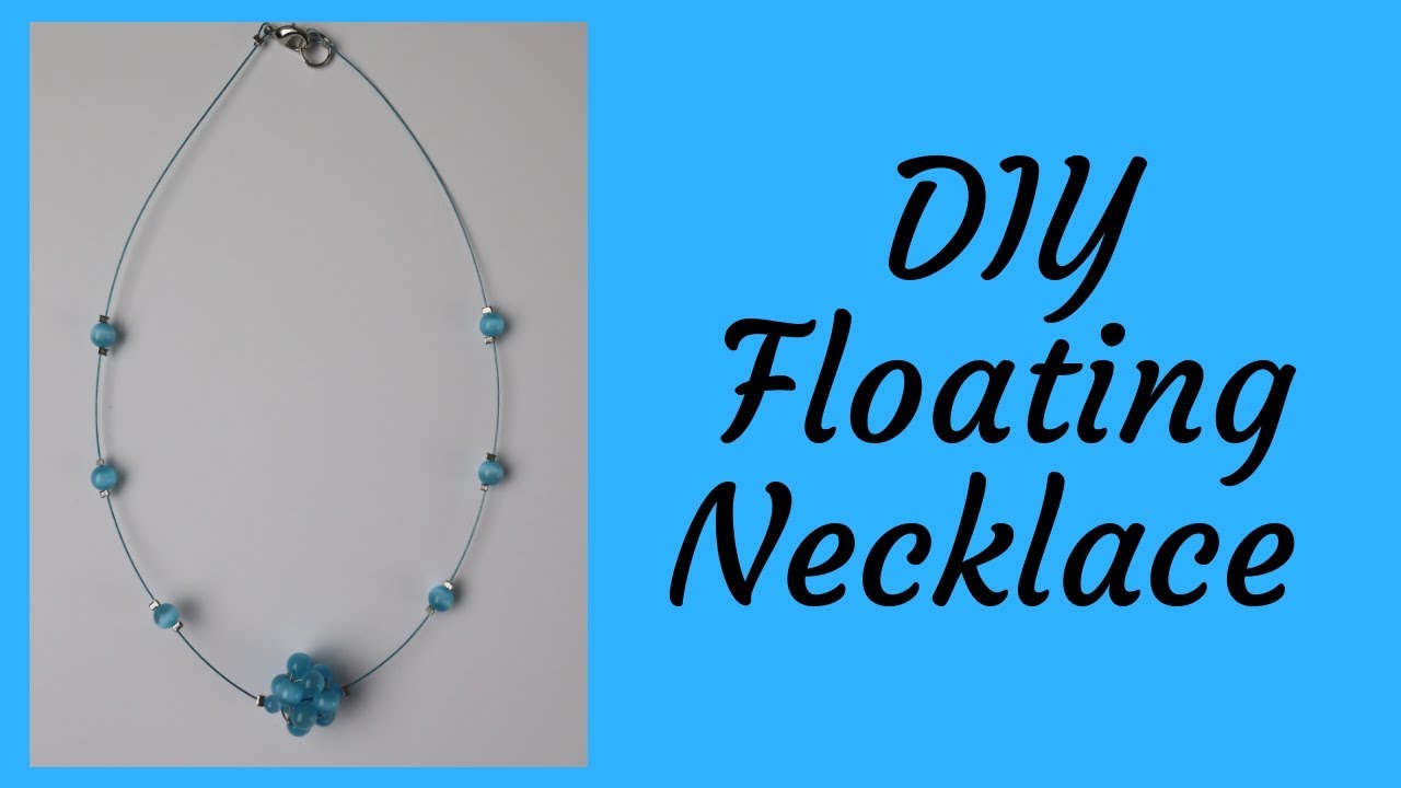 DIY Floating Necklace Tutorial - YouTube