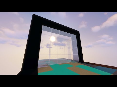 Smallest 3x3 Glass Hipster Door (ft. Lucasdaredstone) | Minecraft 1.16+ @MaizumaGames
