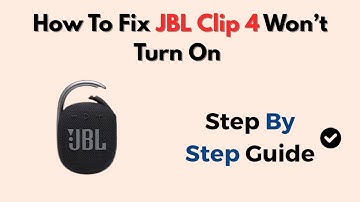 How To Fix JBL Clip 4 Won’t Turn On (Reset, Charge & Power Button Tips)