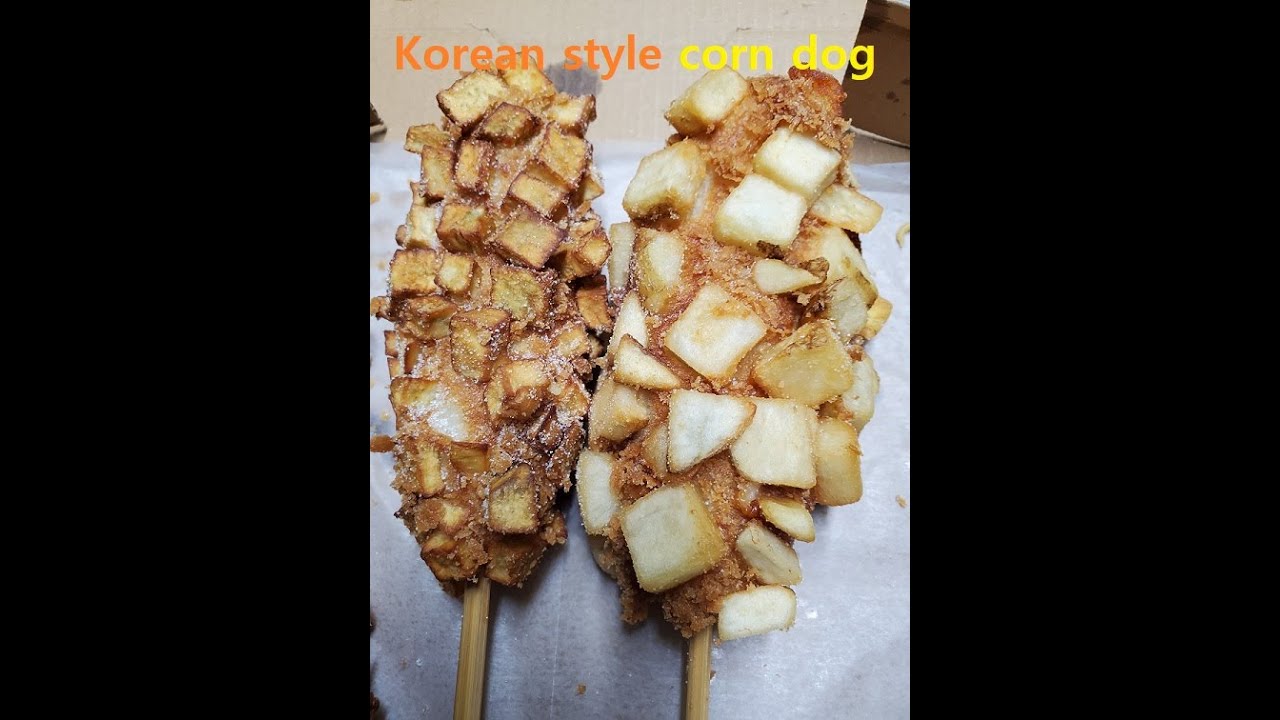 korea style corn dog   Chungchun Rice hot dog