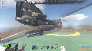 Jumping into the Military Transport Helicopter in Rust screenshot 5