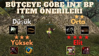 Bütçeye Göre İnt Bp İtem Önerileri Düşük-Orta-Yüksek-Elit