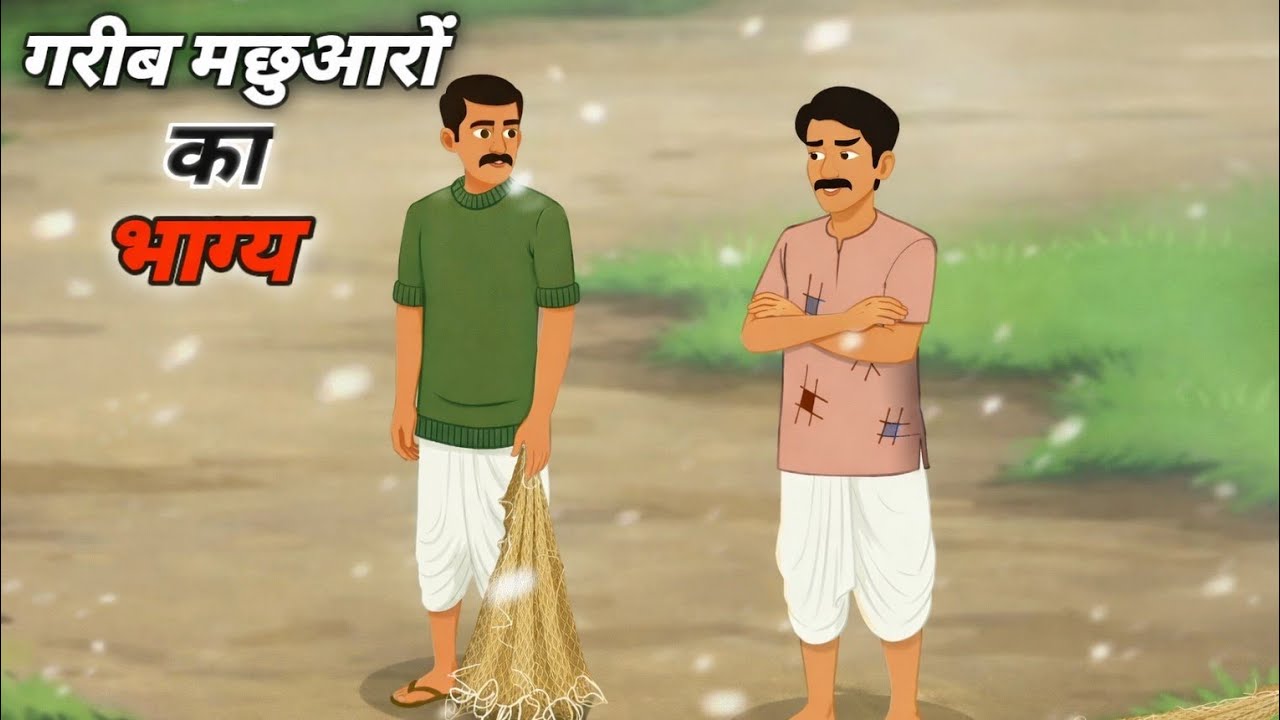 गरीब मछुआरों का भाग्य | Hindi Story | Hindi Kahaniya | Moral Stories | cartoon story