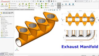 SolidWorks Tutorial Exhaust Manifold
