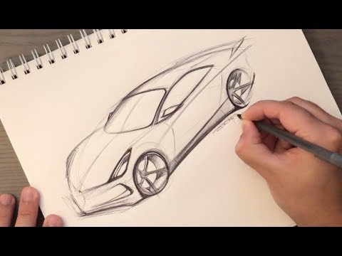 Step By Step Luxury Cars Drawing  Cool car drawings Car drawings Car  drawing easy