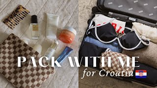 PACK WITH ME FOR CROATIA 🇭🇷 | two week spring travel capsule for Europe