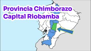PROVINCIAS de la SIERRA y Capitales ECUADOR