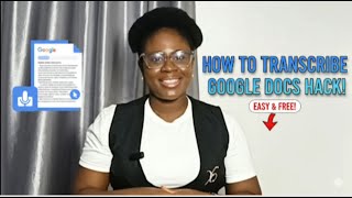 Transcribe Interviews the FREE & EASY Way, Using Just Google Docs