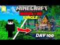 قضيت 100 يوم في وسط الغابة في ماين كرافت هاردكور 