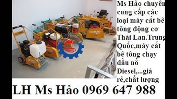 0969 647 988- Máy cắt bê tông lắp đầu nổ Diesel D6 D8 D12 D15