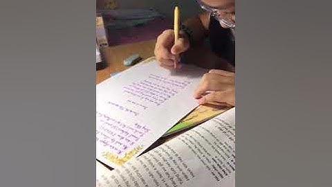 Cuộc thi Viết chữ đẹp tuổi thơ