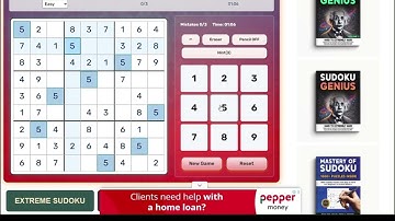 Easy Sudoku Puzzle Completed Online | Free Sudoku at Sudoku4Adults.com