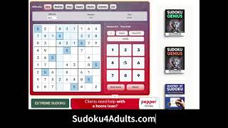Easy Sudoku Puzzle Completed Online | Free Sudoku at Sudoku4Adults.com screenshot 5