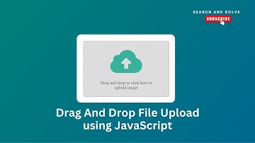 How To Create Drag And Drop Image Uploader Using HTML CSS and JavaScript | Drag and Drop File Upload