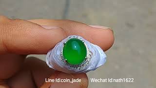 Transparent Green Jadeite Jade Form Myanmar