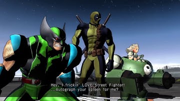 ULTIMATE MARVEL VS. CAPCOM 3 Deadpool,Wolverine,Tron Requested Gameplay
