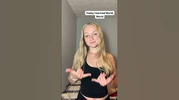 World in ASL (Not a Teacher) #americansignlanguage #asl #educational #signlanguage #shortsvideo