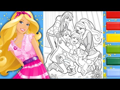Featured image of post Perfect Christmas Barbie Christmas Coloring Pages Find more coloring pages online for kids and adults of barbie princess christmas coloring pages to print