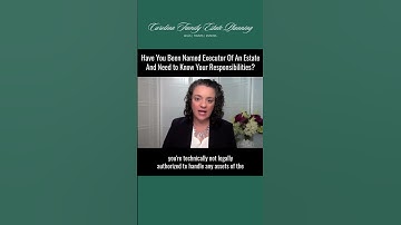 Legal Duties of an Executor of an Estate in NC - Part 4