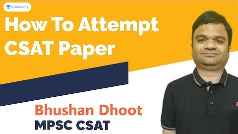 How To Attempt CSAT Paper | MPSC 2020 | Bhushan Dhoot Sir