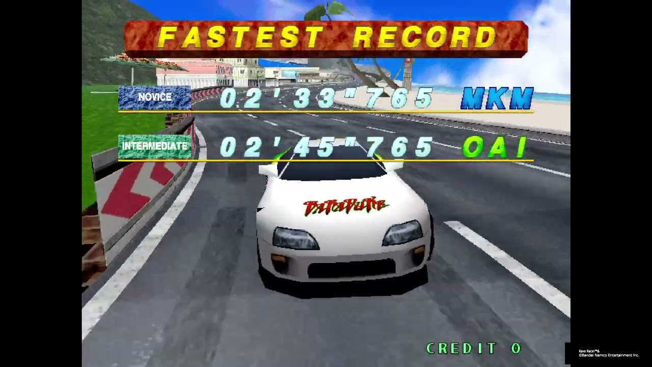 Arcade Archives 2 RAVE RACER Gameplay