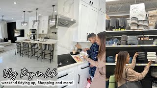 DAY IN THE LIFE | COOKING, CLEANING | WEEKEND SHOPPING SPRING DECOR 2023