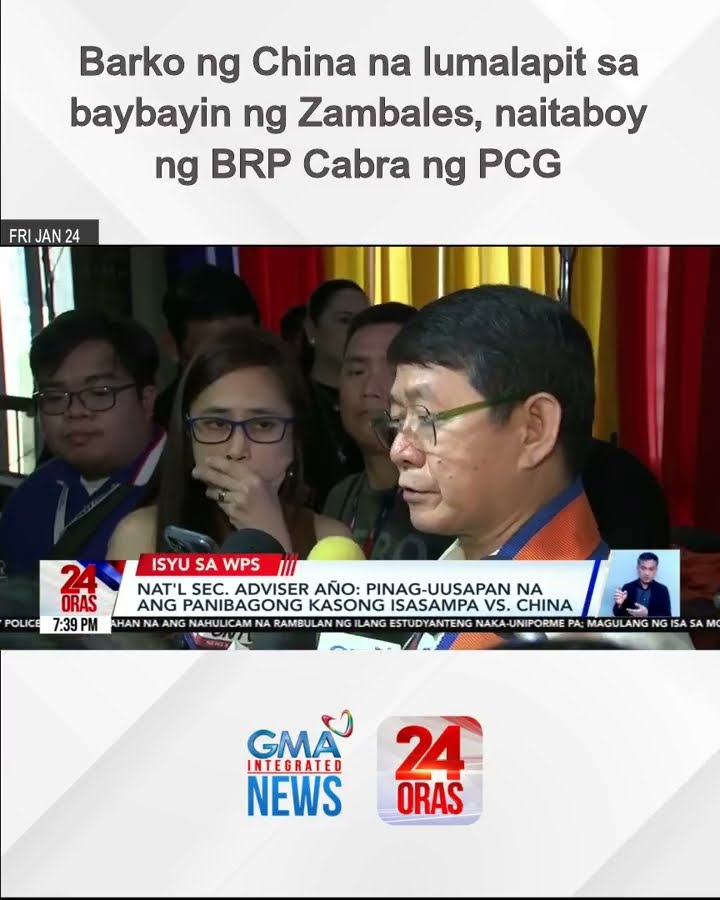 Barko ng China na lumalapit sa baybayin ng Zambales, naitaboy ng BRP Cabra ng PCG | 24 Oras
