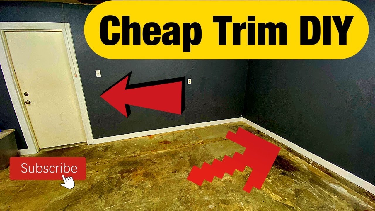 How to make cheap trim for garage or shop DIY Very Very Cheap! - YouTube