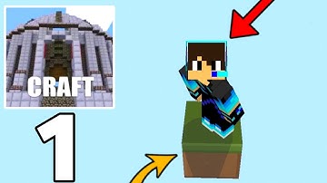 Minicraft - one block survival gameplay walkthrough part 1 | Mizna minicraft survival series