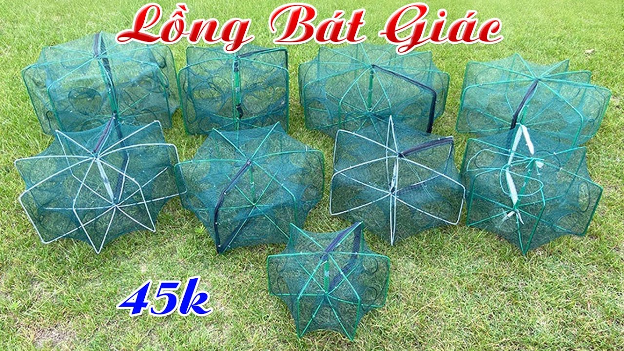 45k/1c Lồng Bát Giác Lồng Bát Quái Bắt Tôm , Cua , Cá , Tép Gạo... Siêu Nhậy Siêu Bền 0987782098
